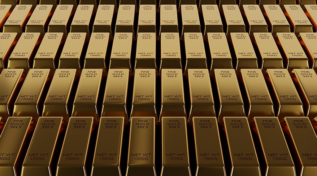 gold bars in reserve